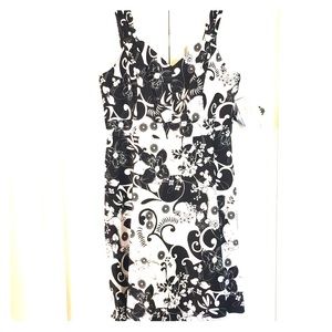 Summer Dress - Floral Black & White NWT